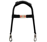 ActiveDogs Service Dog Handle, 12 inch, Solid Core Aluminum, T-Shape or Round or Rectangular, Made in USA, Includes Molded Rubber Grip & Adjustable Chrome ID Band