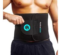 ActiveGear Neoprene Sweat Belt Waist Trimmer Belt For Men and Women For Slimming and Shedding Excess Weight - Waist Trainer For Abdominal Weight Loss And A Flat Belly (Large: 9" x 46", Blue)