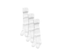 ActiveMark® Girls Plain Christmas Angel Tights Warm Cotton Rich White School Uniform Leggings Baby Girls Thick Party Tights Multipack Pack of 2