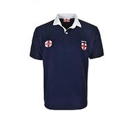 Activewear England Rugby Fan T-Shirts | Half Sleeve Plain Polo T-Shirt | Casual Poly-Cotton Fan Shirts | Supporter Size (XL & Navy)