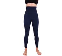 Activewear Thick High Waist Tummy Compression Slimming Body Leggings Pant, Navy, M