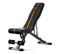 ACTIVEWEIGHT Foldable Adjustable Weight Bench | 90 Degree, Incline, Decline, Flat | Pre Assembled | Weights Set Compatible | Home Gym Benches | Full Body Workout Exercise | *EASY ASSEMBLY*