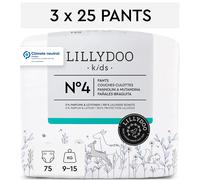 LILLYDOO huidvriendelijke Luierbroekjes, Maat 4 (9-15 kg), 3 x 25 Lu (US IMPORT)