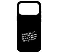 Activist Protest Quote March Social Justice Design Case for iPhone 17 Pro Max