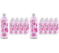 Activit Sparkling Flavoured Vitamin Water Blackcurrant & Apple with B Vitamins B5, B6, B9, B12, Vitamin C, Vitamin D, Zinc & Magnesium Zero Sugar 12x 500ml Bottles (Pack of 2)