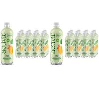 Activit Sparkling Flavoured Vitamin Water Lemon & Lime with B Vitamins B5, B6, B9, B12, Vitamin C, Vitamin D, Zinc & Magnesium Zero Sugar 12x 500ml Bottles (Pack of 2)