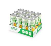 Activit Sparkling Flavoured Vitamin Water Lemon & Lime with B Vitamins B5, B6, B9, B12, Vitamin C, Vitamin D, Zinc & Magnesium Zero Sugar 12x 330ml Cans
