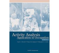 Activity Analysis: Application to Occupation