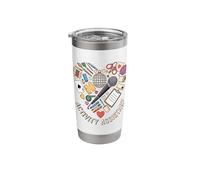 Activity Assistant Heart Collage Senior Living Graphics Stainless Steel Insulated Tumbler