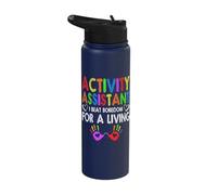 Activity Assistant - I Beat Boredom for A Living Stainless Steel Insulated Water Bottle