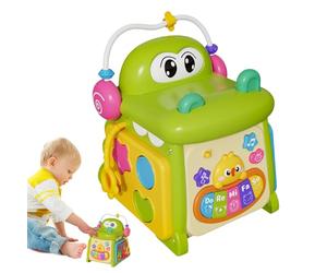 Activity Blocks,Crocodile Interactive Educational Game Fun Toy,Learning Toys For Kids - For Boys Kids Birthday Nursery Halloween Travel Preschool Home