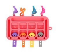 Activity Board for Baby,Early Learning Toys | Educational Kids Activity, Silicone Plug-in Toy for Children Aged 1-3 Years Old