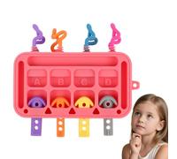 Activity Board for Kids,Silicone Soft Food-Grade Learning Toy | Silicone Plug Board Toys | for 1-3 Years Old Kids Boys Girls Children Home School Kindergarten Travel