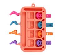 Activity Board,Soft Sensory Board - Silicone Soft Plug-in Toys for Home School Kindergarten, Interactive Playing Activity