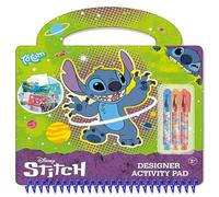 Activity Book - 30 Piece Set for Kids Creative Entertainment - Includes Mini Gel Pens, Stickers, Stencils