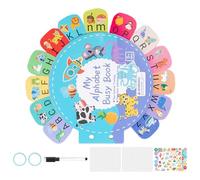 Activity Book for Toddler - Sensory Preschool Educational Learning Activities with Fun Airplane Theme, Encourages Cognitive and Motor Skills, Toddler Travel Toy for Kids Birthday Christmas