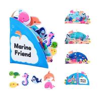 Activity Book | Machine Washable Educational Travel Toy - Learning Activity Book - for Car Airplane Classroom Vacation Parent Child Bonding Birthday NewYear