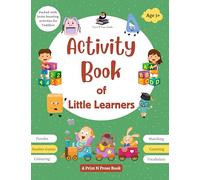 Activity Book of Little Learners - Puzzles, Number Games, Colouring, Matching, Counting and Vocabulary - Packed with Brain Boosting Activities for Toddlers (Brain Activities - Early Learning Book)