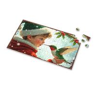 Activity Books For Kids Ages 6-8 Christmas Wonder: A Child'S Heartfelt Connection With Nature Picture Puzzle Kids Toys For Girls Gifts For 5 Year Old Girls(1000PCS)