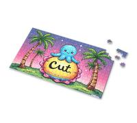 Activity Books For Kids Ages 6-8 Cutie Octopus On Tropical Island Night Sky Picture Puzzle Kids Toys For Girls Gifts For 5 Year Old Girls(500PCS)