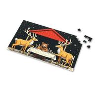 Activity Books For Kids Ages 6-8 Deer Dinner: A Night Under The Stars With Friends Picture Puzzle Kids Toys For Girls Gifts For 5 Year Old Girls(300PCS)