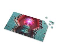 Activity Books For Kids Ages 6-8 Electric Light Bulb Emitting Bright Purple Glow In Rock Formation Picture Puzzle Easter Gifts For Teens 4 Year Old Boy Gift(500PCS)