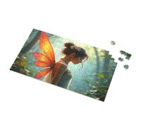 Activity Books For Kids Ages 6-8 Enchanted Forest Fairy In Orange Wings Picture Puzzle 4 Year Old Girl Birthday Gifts Puzzle Board(500PCS)