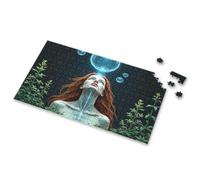 Activity Books For Kids Ages 6-8 Enchanted Garden: A Woman With Glowing Bubbles Picture Puzzle Easter Gifts For Teens 4 Year Old Boy Gift(300PCS)