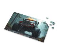 Activity Books For Kids Ages 6-8 Monster Truck With Shark Teeth In The Forest Picture Puzzle 500 Piece Puzzles For Adults 500 Piece Puzzles For(300PCS)