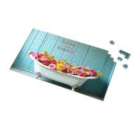 Activity Books For Kids Ages 6-8 Relax And Unwind In Style With Vibrant Flowers Picture Puzzle 4 Year Old Girl Birthday Gifts Puzzle Board(500PCS)