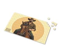 Activity Books For Kids Ages 6-8 Riding Into The Sunset: A Western Adventure Picture Puzzle Easter Gifts For Teens 4 Year Old Boy Gift(1000PCS)