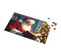 Activity Books For Kids Ages 6-8 Santa Claus Reading A Book By The Christmas Tree Picture Puzzle 4 Year Old Girl Birthday Gifts Puzzle Board(1000PCS)