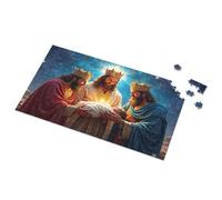 Activity Books For Kids Ages 6-8 Three Wise Men Adoring The Baby Jesus Picture Puzzle 4 Year Old Girl Birthday Gifts Puzzle Board(1000PCS)