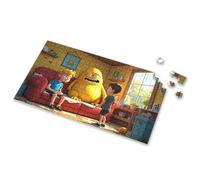 Activity Books For Kids Ages 6-8 Two Boys And A Strange Yellow Monster In A Cozy Living Room Picture Puzzle Easter Gifts For Teens 4 Year Old Boy Gift(500PCS)