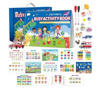 Activity books for young kids, busy book, preschool reading activity, handwriting, busy book - Portable Sensory Cognitive Toys Sticker Book for Home