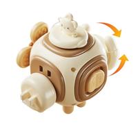 Activity Box Game, Bunny Learning Cube, Play Tool with Classic Style, Box for Kids Preschool, Fun Aid, Practical Support for Student Early Childhood Family Play Travel Floor Kindergarten Holiday
