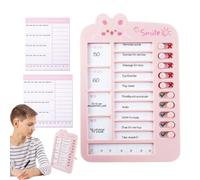Activity Checklist Card - Routine Planner Memo Tool, Routine Slider, Visual Chart | Detachable Paper Planner for Home with Kids, The Consi