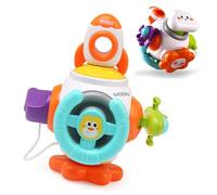 Activity Cube Sensory Toys, Montessori Toys for 1 Year Old Travel Toys for Toddlers on Plan Educational Learning Toys, Gifts for Infant Newborn Boys Girls (Rocket)