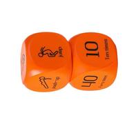 Activity Cube - Six-sided Fitness Game Equipment with Exercises, Two Pieces Workout Dice Game with Push-Ups Lunges and Jumps - For Teenagers Adults Family Group Gym
