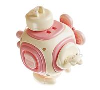 Activity Cube,Six-Sided Learning Box | Bunny Design Activity Center - for Boys Girls Preschool Student Family Play Early Childhood Home Travel Floor Playroom Kindergarten