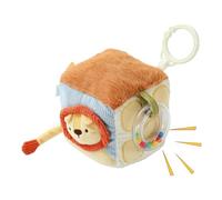 Activity Cube STEM Learning Car Seat Ornament Rattle Toy | Educational Stroller Toys for Preschooler Boys Girls Home Nursery Apartment Bedroom Living Room Playroom Daycare