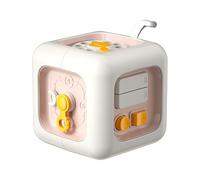 Activity Cube To, Travel Toy, Activity Block Toy Suitable for 1-Year-Old Boys Toys Children's Sensory Educational Learning Toys Suitable for 12-24 Months Girls' First Birthday Gift (Pink)