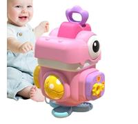 Activity Cube Toy Top Pull Ring with Sound Effect Dinosaur Educational
