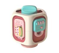 Activity Cube, Travel Sensory Toys, Fidget Learning Interactive Fine Motor Educational Sensory Busy Cube for Children Girls Boys Toddler Baby