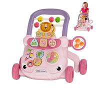 Activity For Babies - Adjustable Learning Stand, Interactive Musical Button Wheels, Colorful Educational Play Center | Development Mobility Support Gift Thanksgivgi