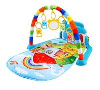 Activity Gym - 72x40x47cm ABS Electronic Cloth Playmat | 5-in-1 Piano Tummy Time Mat With Music Lights | Early Sensory Development Non-Slip Exercise Mat For 3-12 Months Entertainment