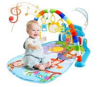 Activity Gym for Children | 5 Colourful Toys in 1 and Pllaymat Music | Pllaymat Non Slip | Tummy Time Play and Early Sensory Exploration for 3-6-12 Months Newborn for Newborn