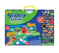 Activity Kit - Creative Storytelling & Skill Building with 150+ Reusable Stickers, Educational, Mess-Free Fun, Preschool & Kindergarten Toy, Gifts for Kids Ages 3, 4, 5, 6, 7
