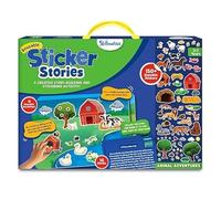 Activity Kit - Creative Storytelling & Skill Building with 150+ Reusable Stickers, Educational, Mess-Free Fun, Preschool & Kindergarten Toy, Gifts for Kids Ages 3, 4, 5, 6, 7