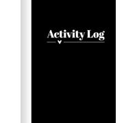 Activity Log Notepad &Task Planner - 8.5" x 11" , 60 Page: Daily Time,To Do List, Tracking Productivity Checklist Organize & Projects